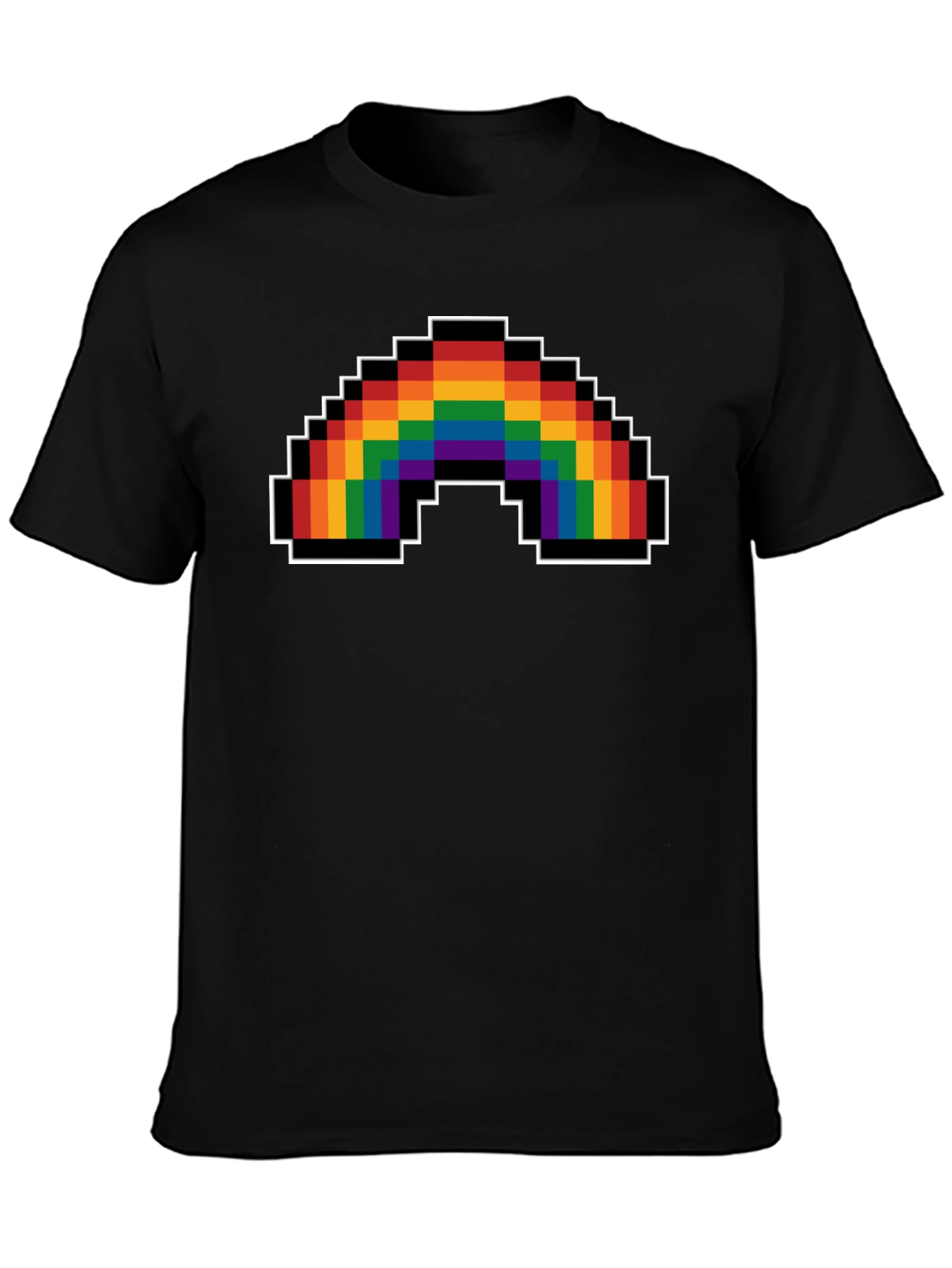 Pixel Rainbow Graphic T-Shirt - Pride Apparel