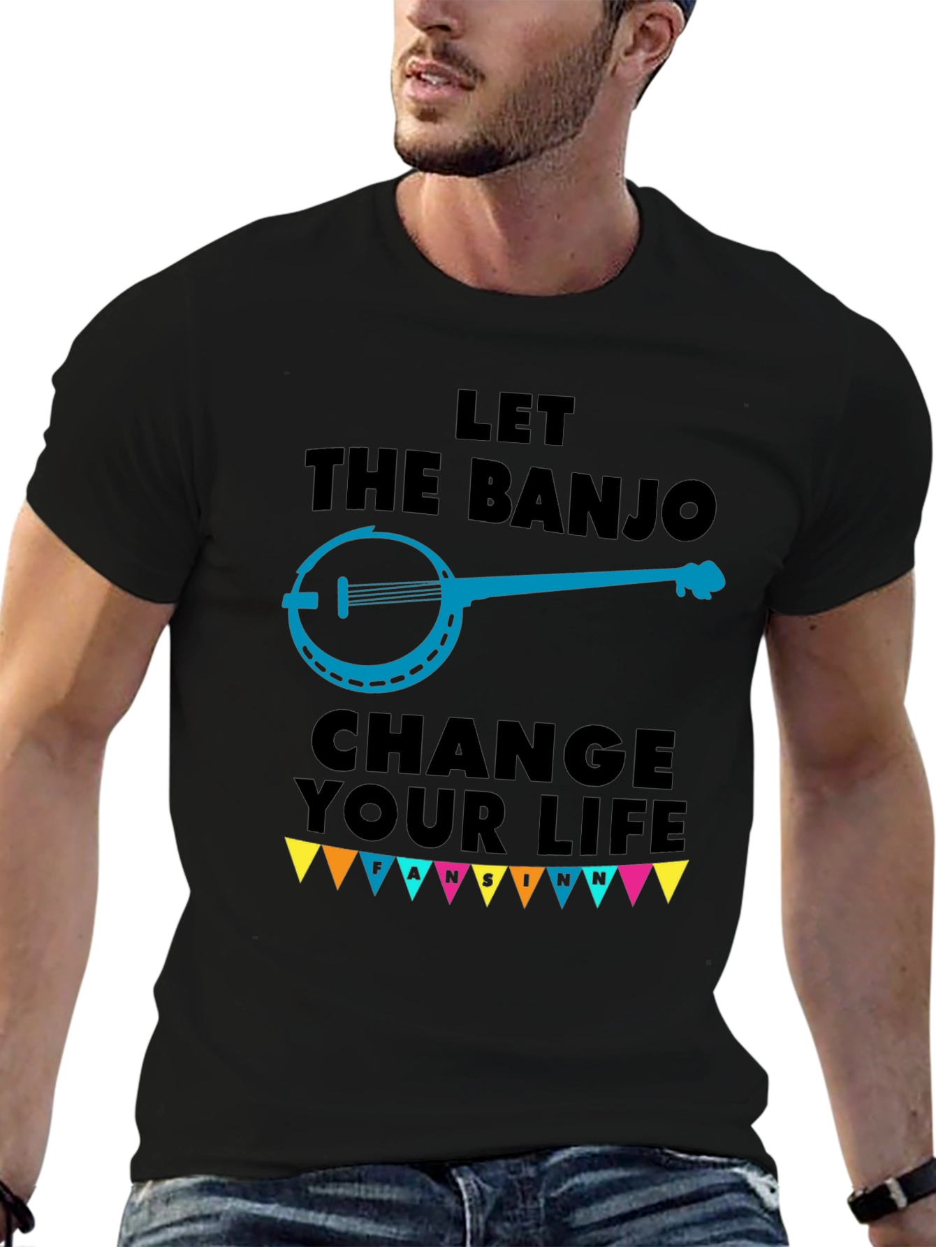 Let the Banjo Change Your Life Black T-Shirt