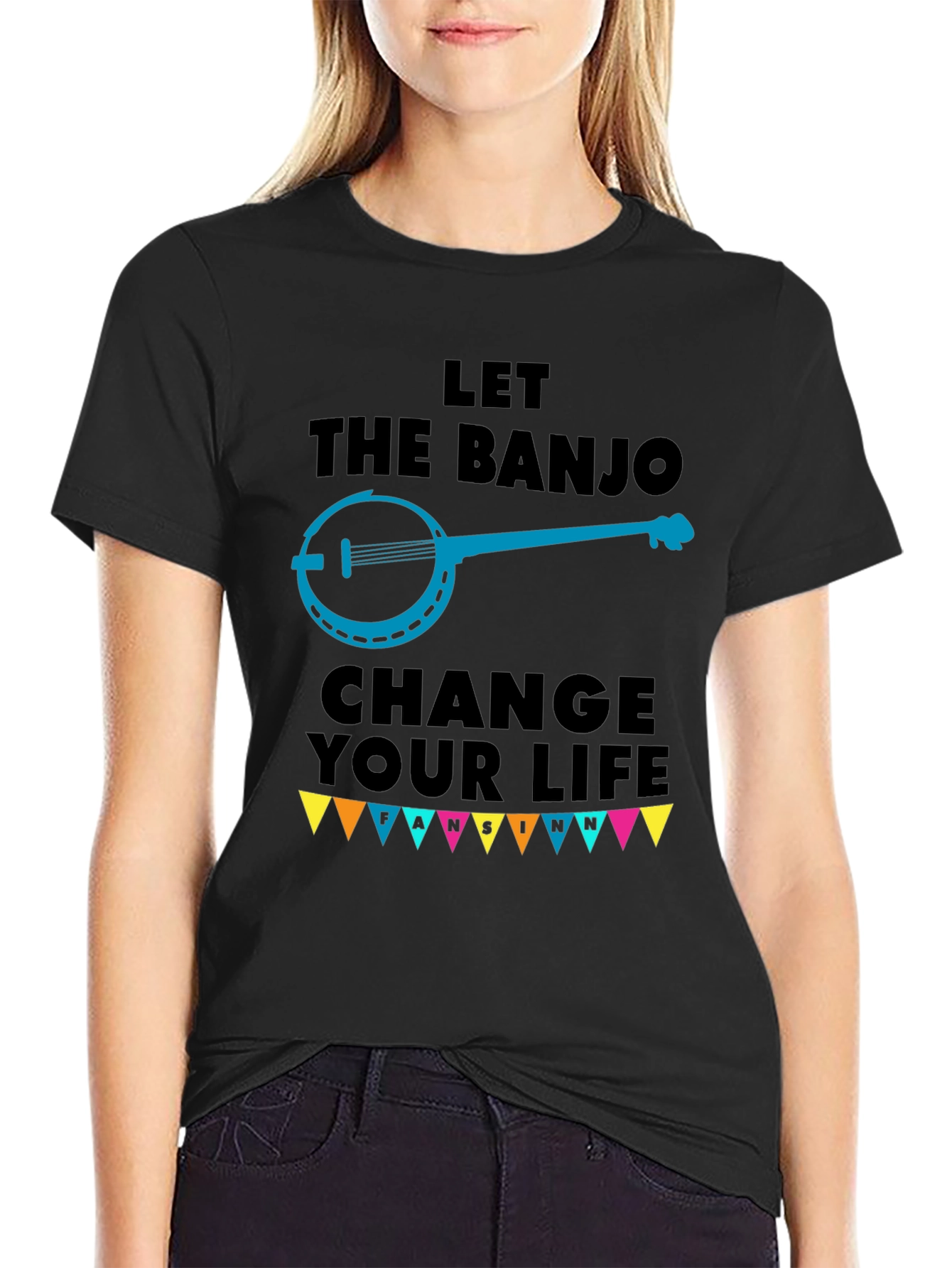 Let the Banjo Change Your Life Black T-Shirt