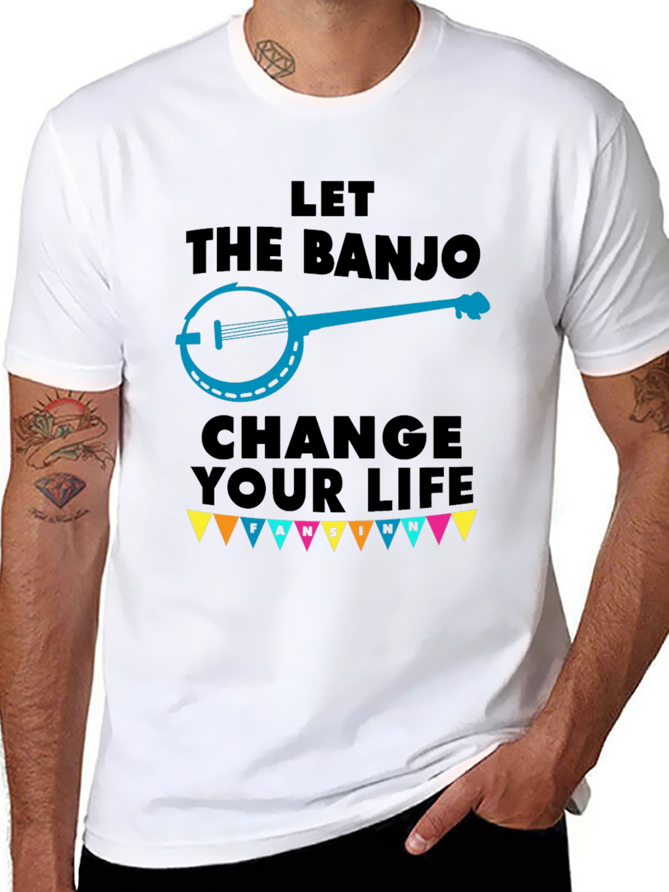 Let the Banjo Change Your Life Black T-Shirt