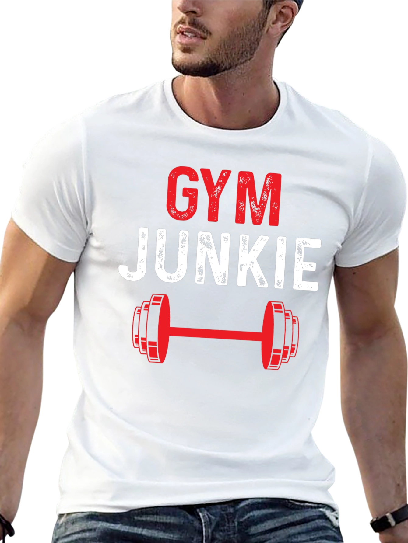 Gym Junkie Graphic Tee - Workout Motivation
