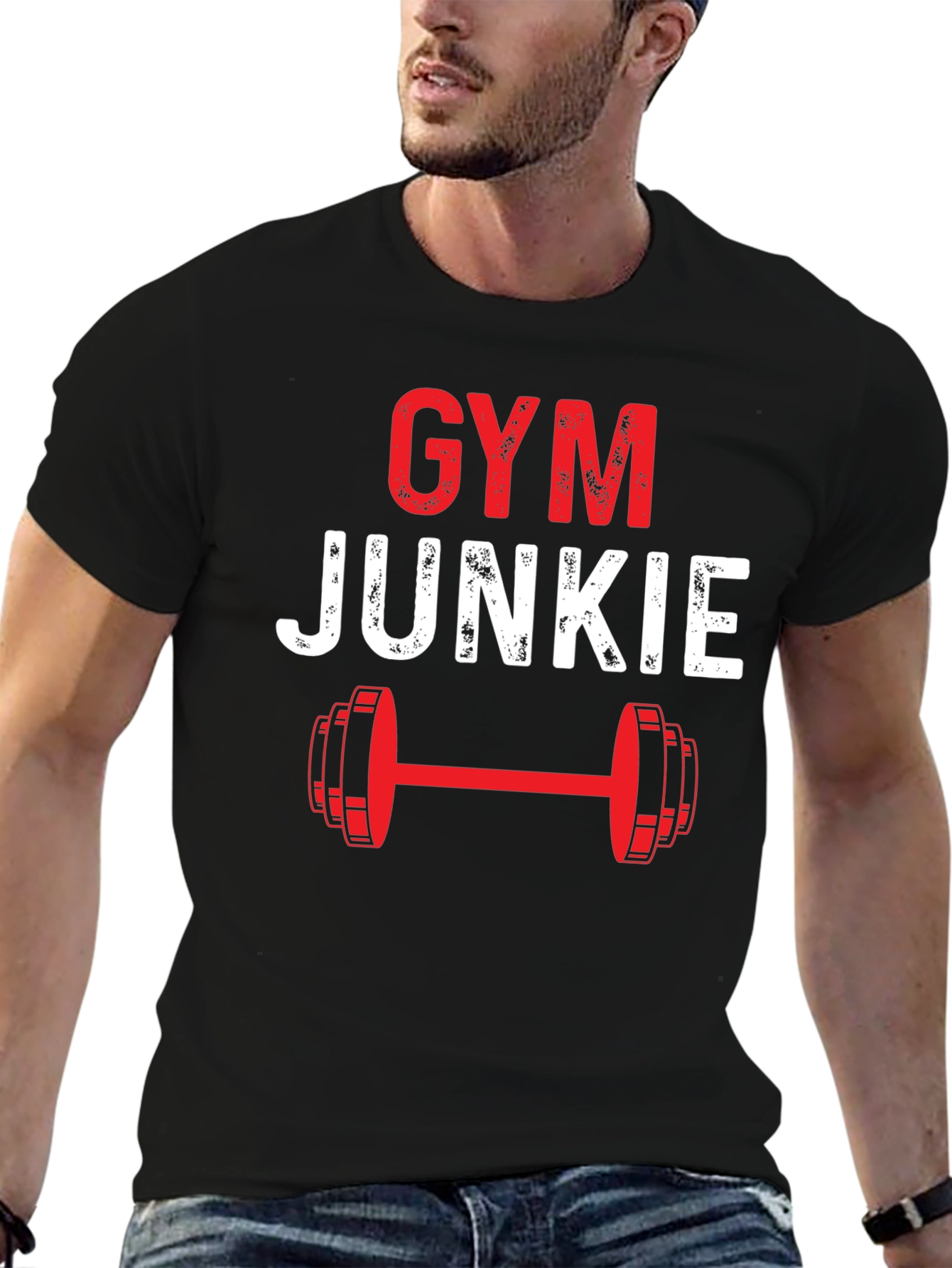 Gym Junkie Graphic Tee - Workout Motivation