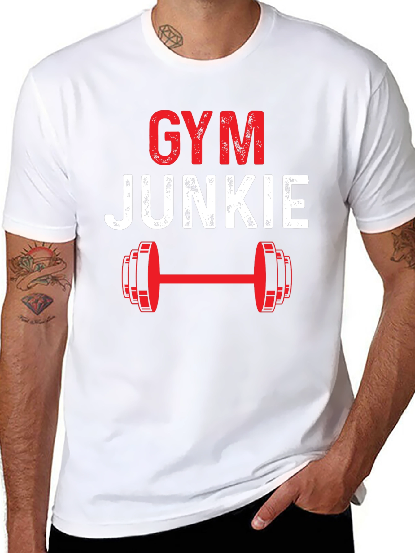 Gym Junkie Graphic Tee - Workout Motivation