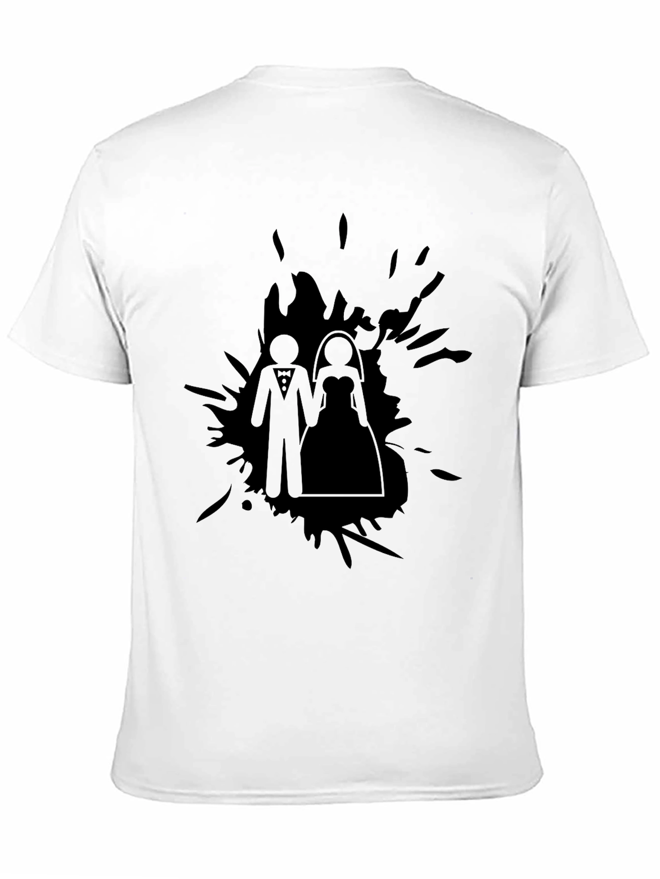 Bride & Groom T-Shirt - Modern Graphic Tee