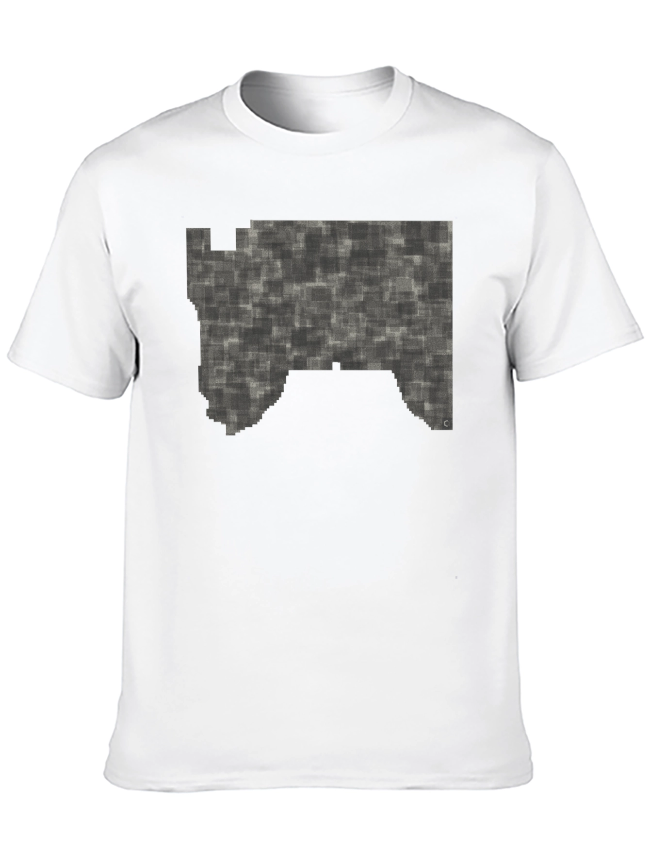 Abstract Pattern Graphic Tee - Mens Black T-Shirt