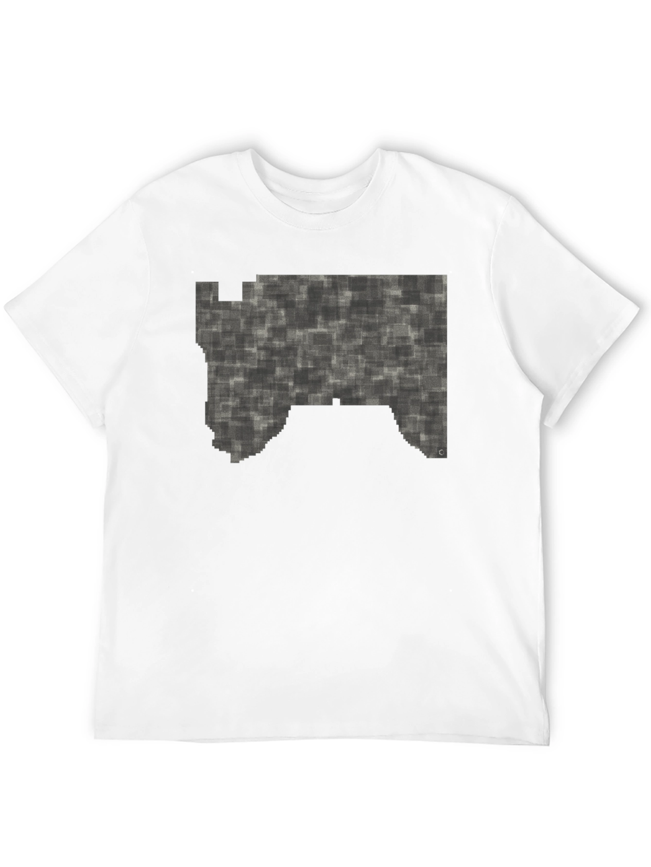 Abstract Pattern Graphic Tee - Mens Black T-Shirt