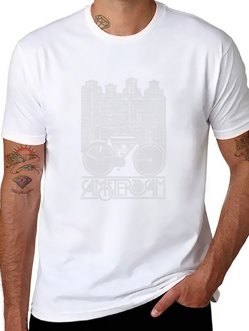 Amsterdam Bike T-Shirt - Unique Travel Design