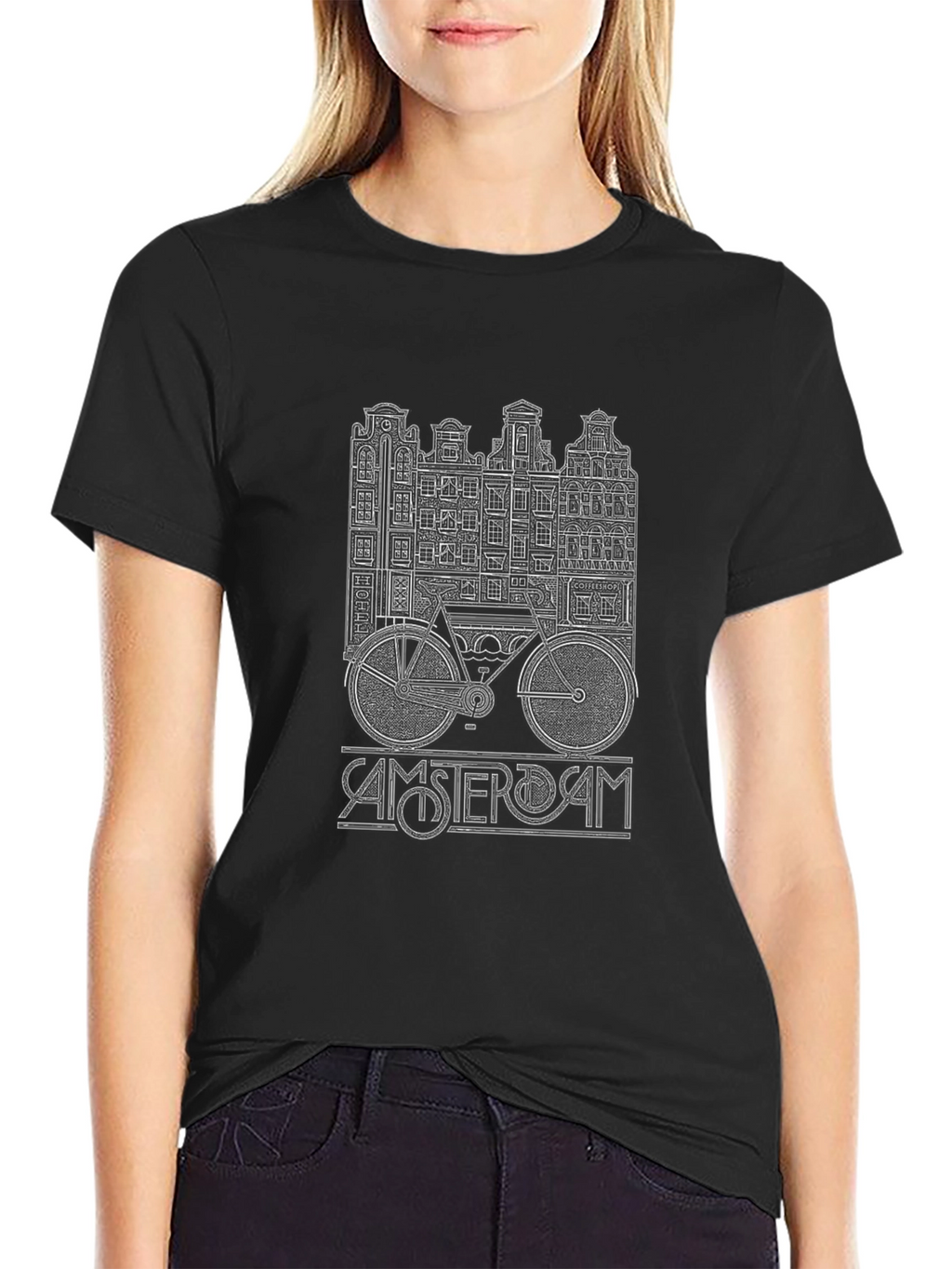 Amsterdam Bike T-Shirt - Unique Travel Design