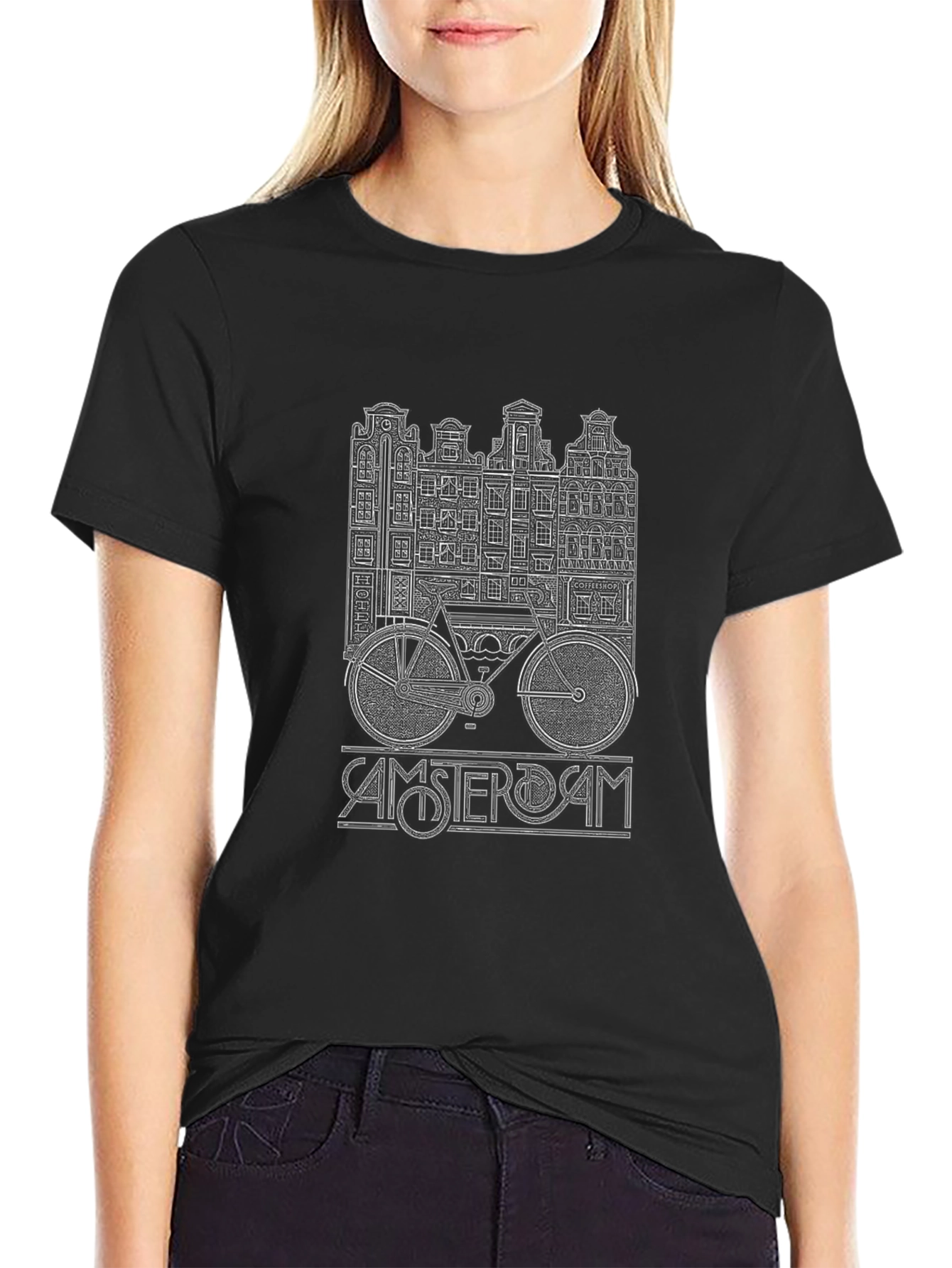 Amsterdam Bike T-Shirt - Unique Travel Design