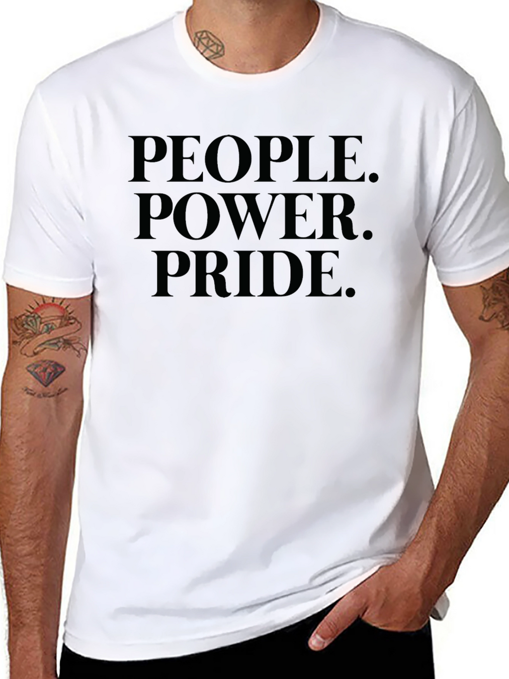 People Power Pride Graphic Tee - Black
