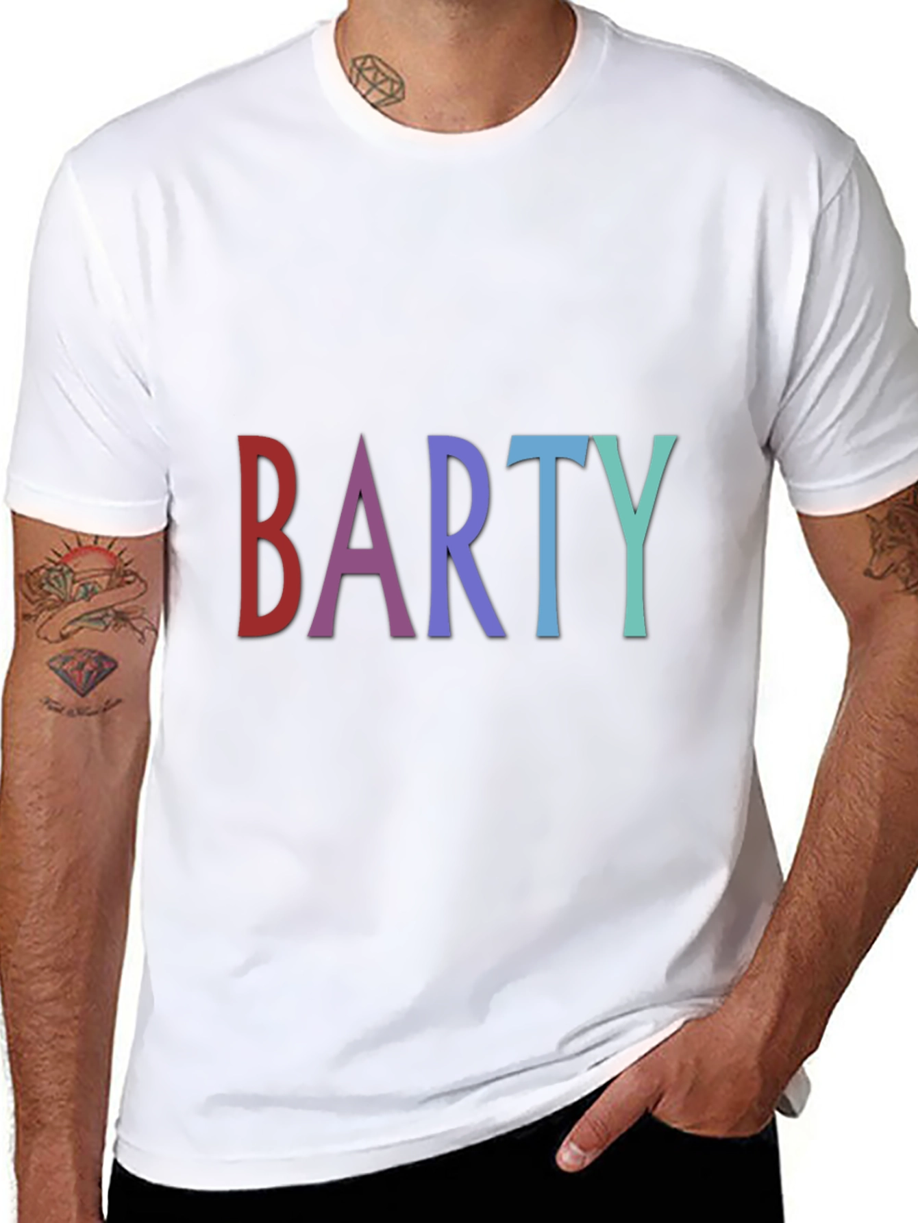 Barty Graphic Tee - Vibrant Colors