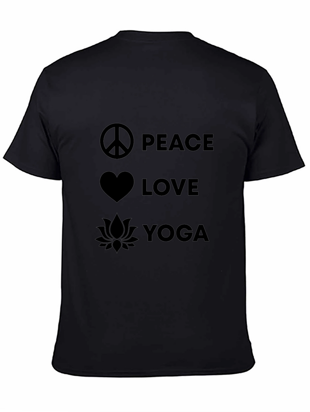 Peace Love Yoga Graphic T-Shirt