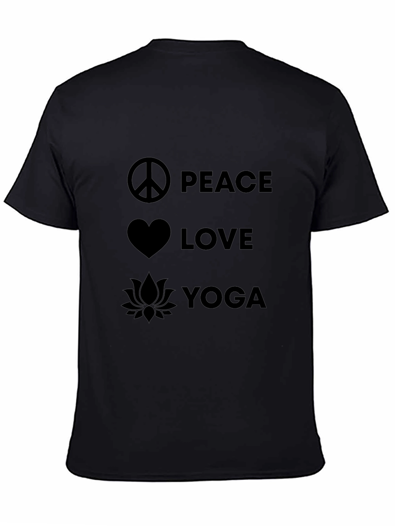Peace Love Yoga Graphic T-Shirt