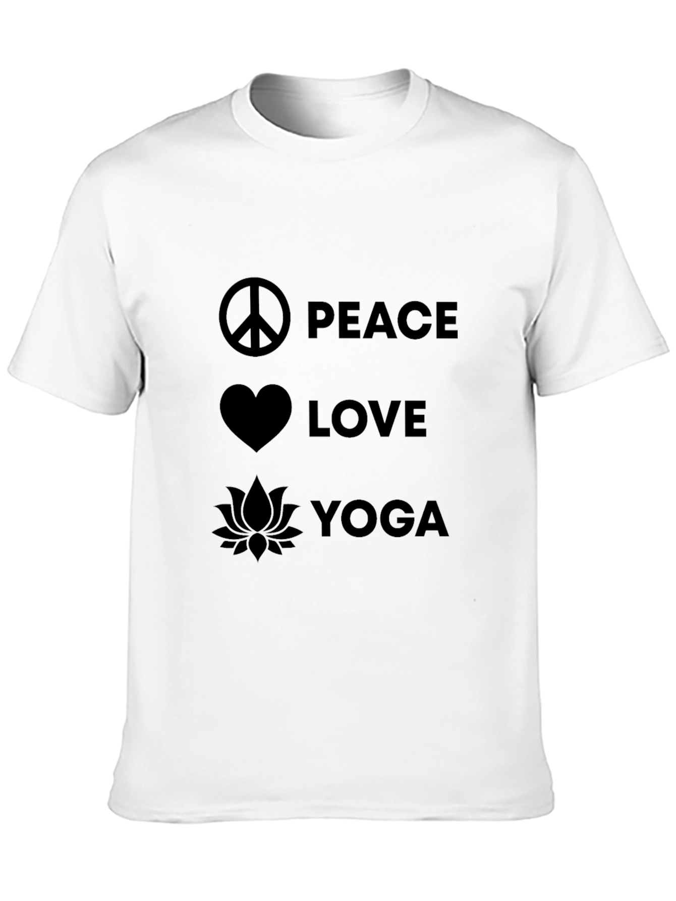 Peace Love Yoga Graphic T-Shirt