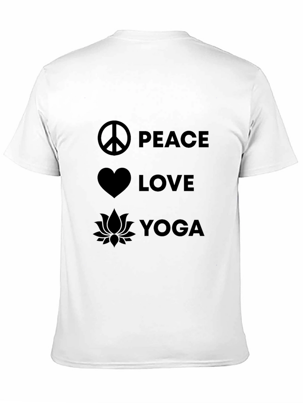 Peace Love Yoga Graphic T-Shirt