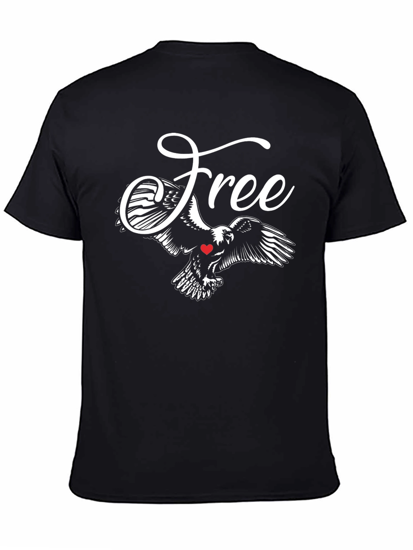 Freedom Eagle Graphic Tee - Black Casual Shirt