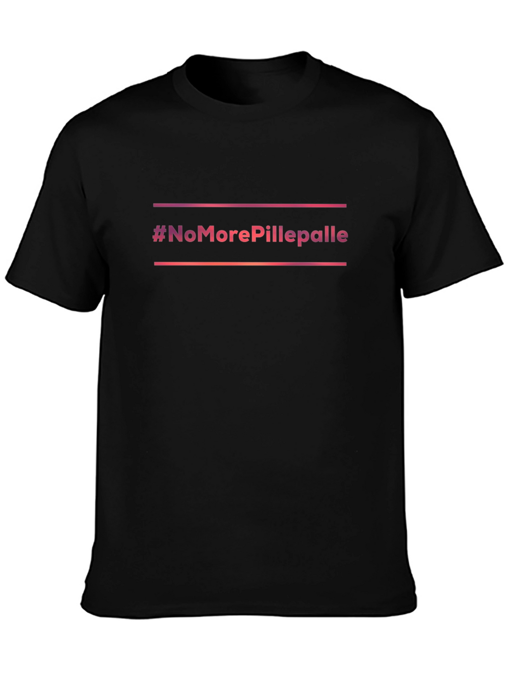 #NoMorePillepalle Black Graphic Tee