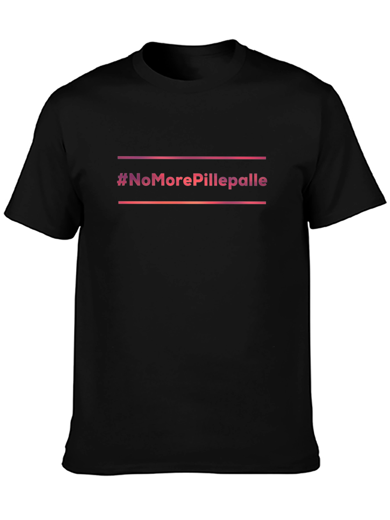 #NoMorePillepalle Black Graphic Tee