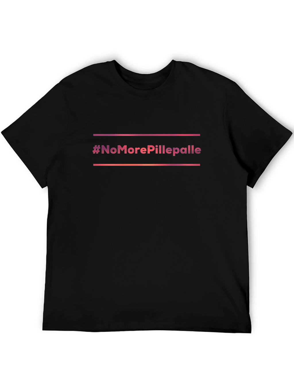 #NoMorePillepalle Black Graphic Tee