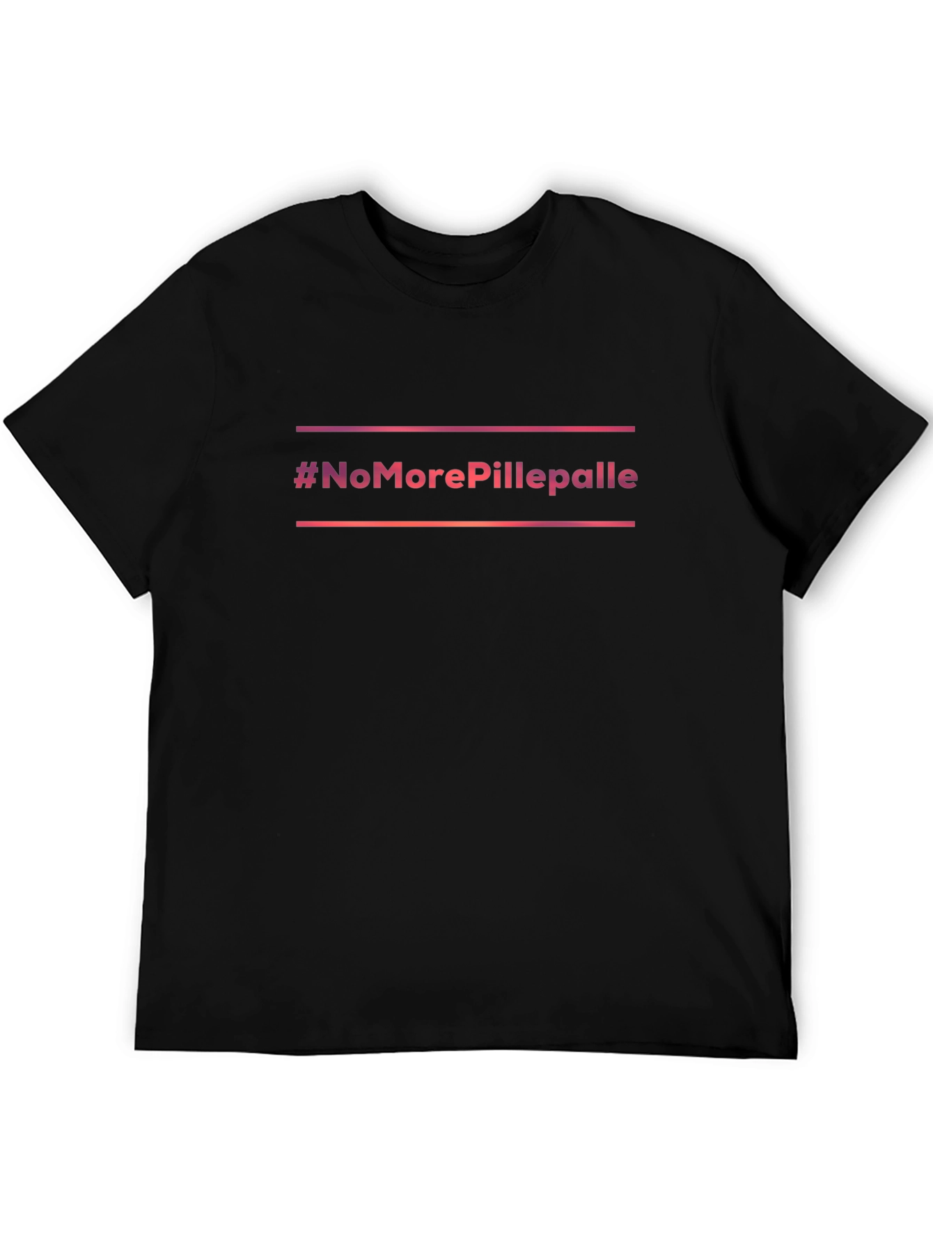 #NoMorePillepalle Black Graphic Tee
