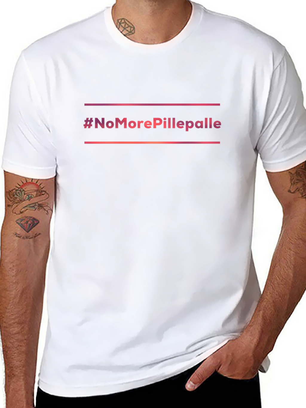 #NoMorePillepalle Black Graphic Tee