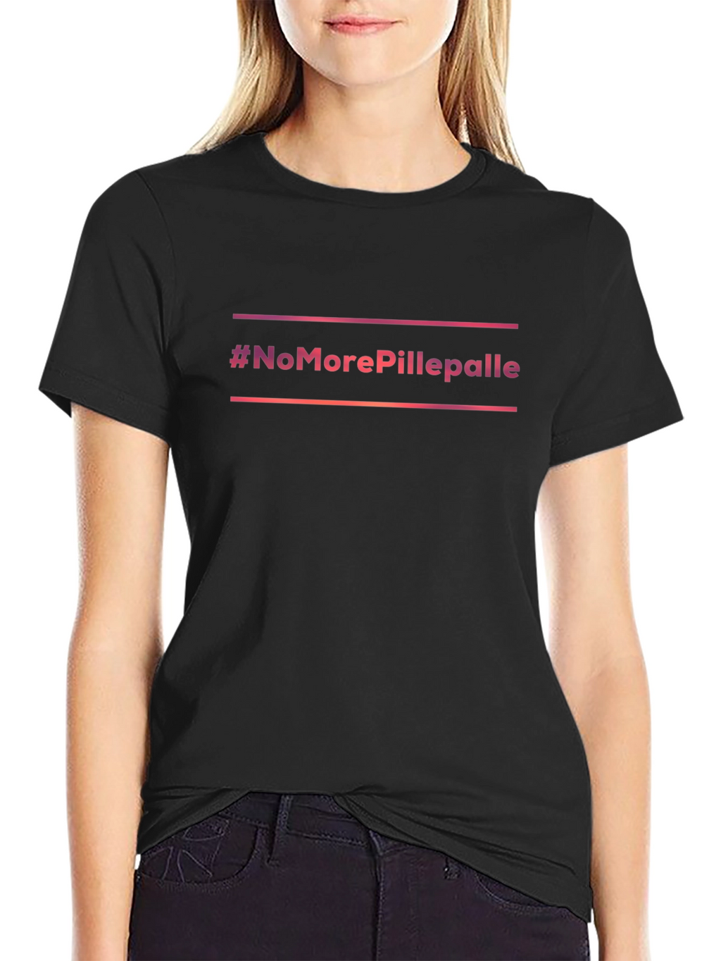 #NoMorePillepalle Black Graphic Tee
