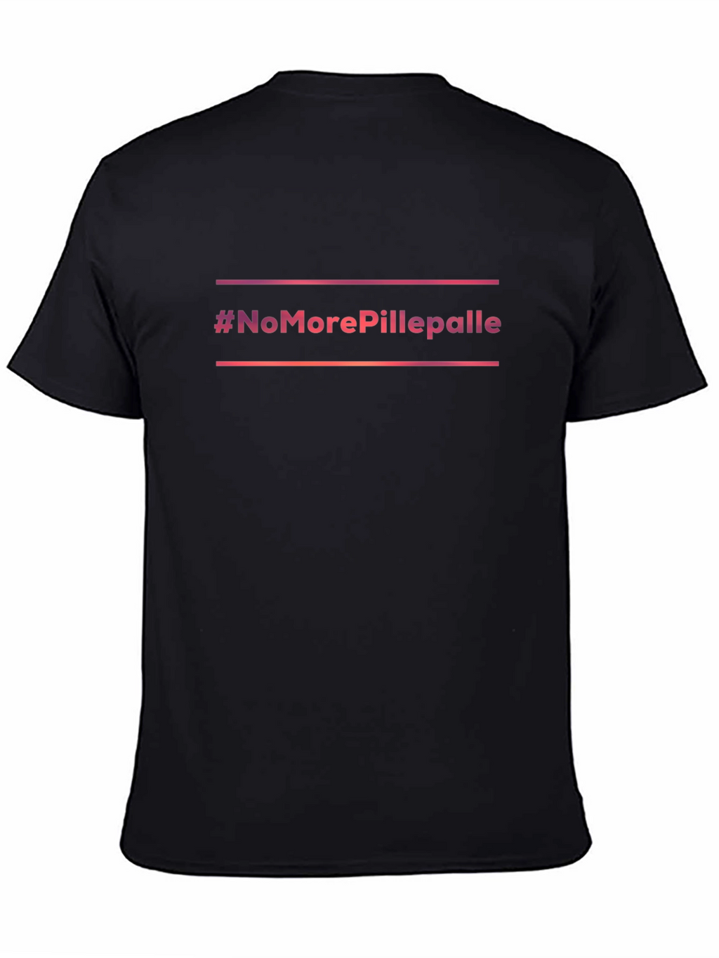 #NoMorePillepalle Black Graphic Tee
