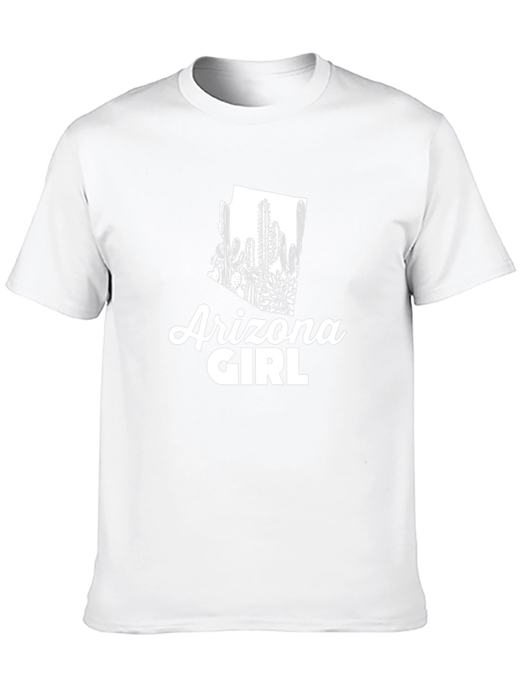 Arizona Girl Cactus State Pride Graphic T-Shirt