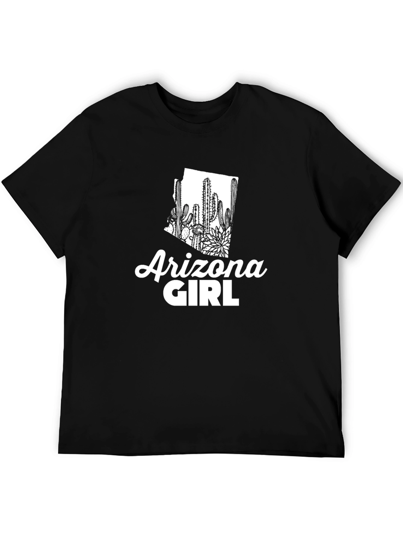 Arizona Girl Cactus State Pride Graphic T-Shirt
