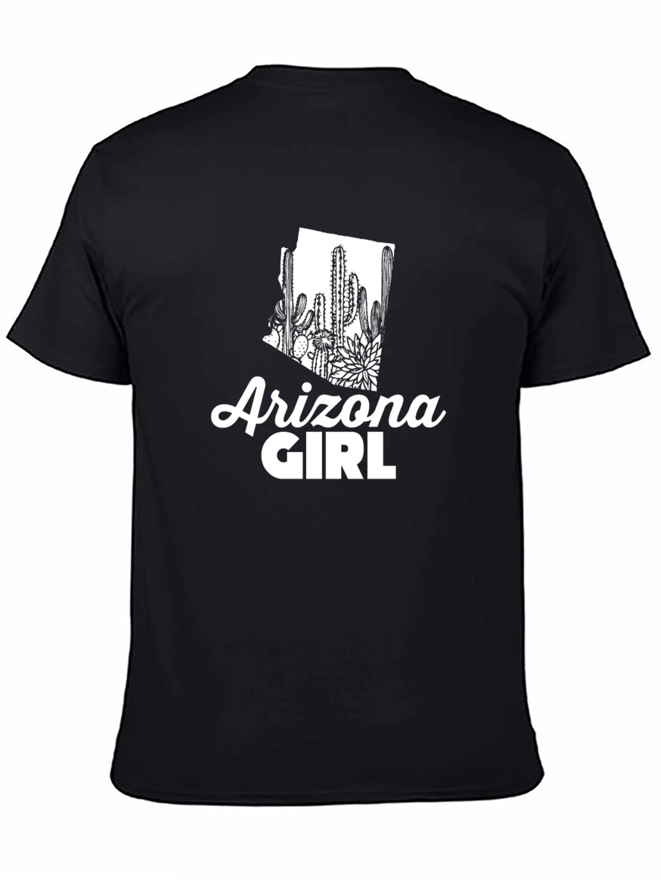 Arizona Girl Cactus State Pride Graphic T-Shirt