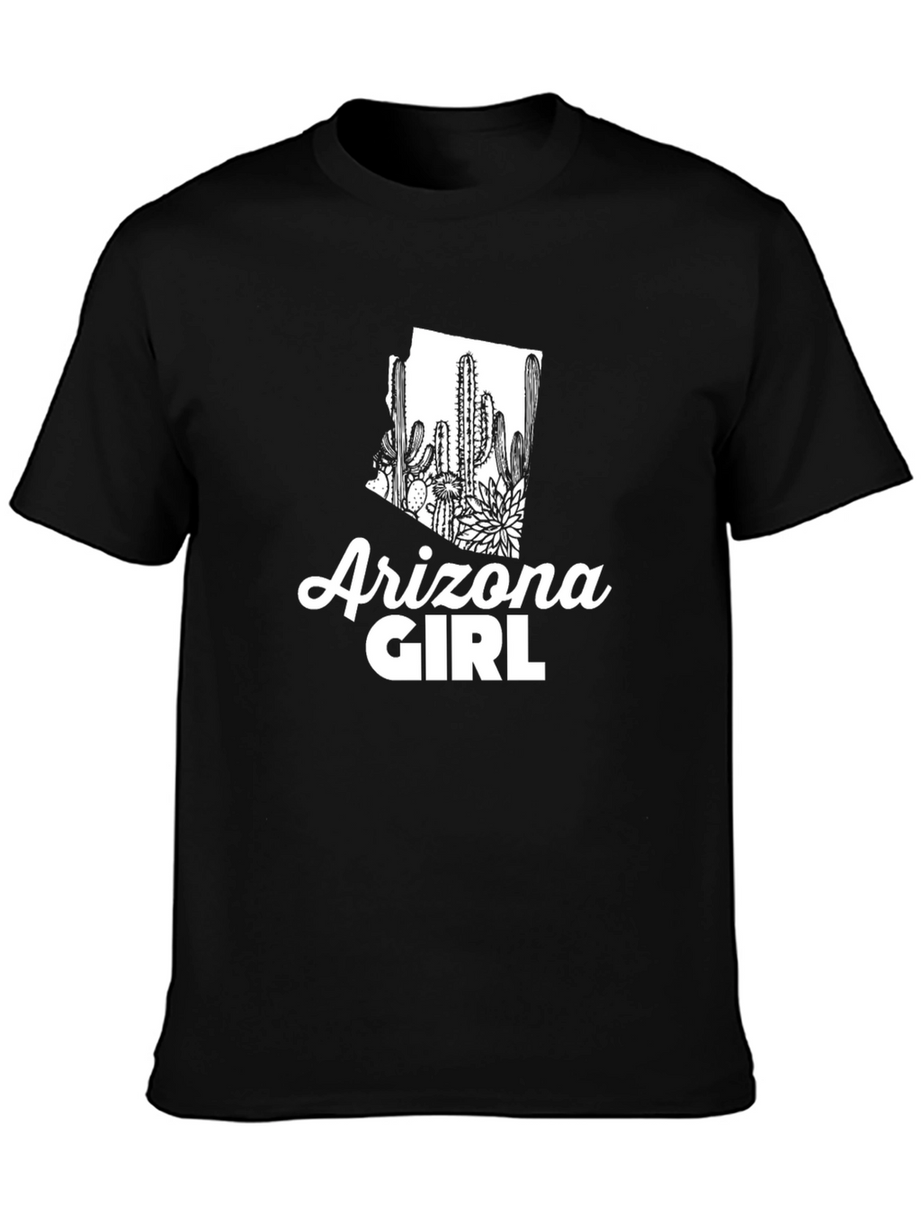 Arizona Girl Cactus State Pride Graphic T-Shirt