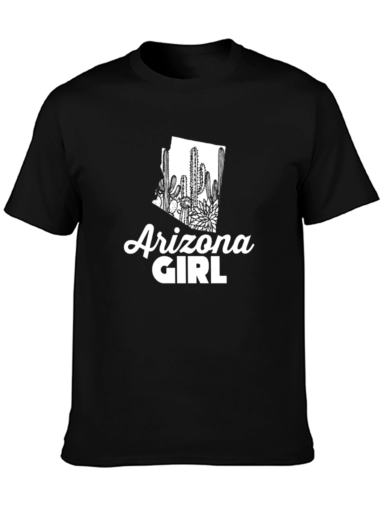 Arizona Girl Cactus State Pride Graphic T-Shirt