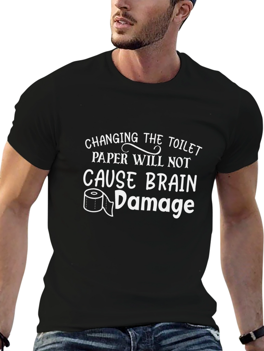 Funny Changing Toilet Paper Graphic Tee