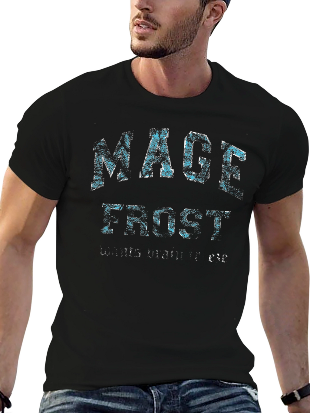 Mage Frost Wants Mana T-Shirt - Black