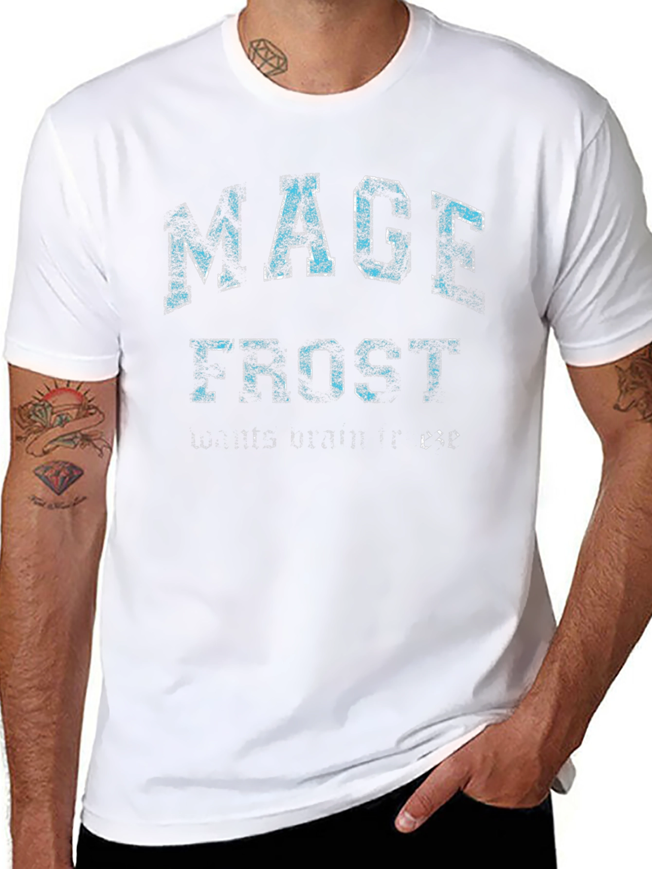 Mage Frost Wants Mana T-Shirt - Black