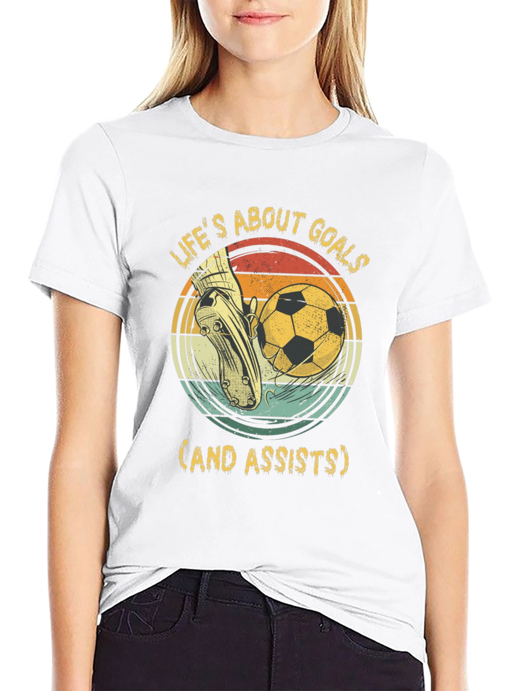 Lifes About Goals Soccer T-Shirt