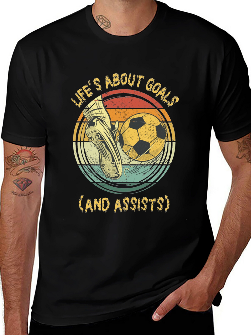 Lifes About Goals Soccer T-Shirt
