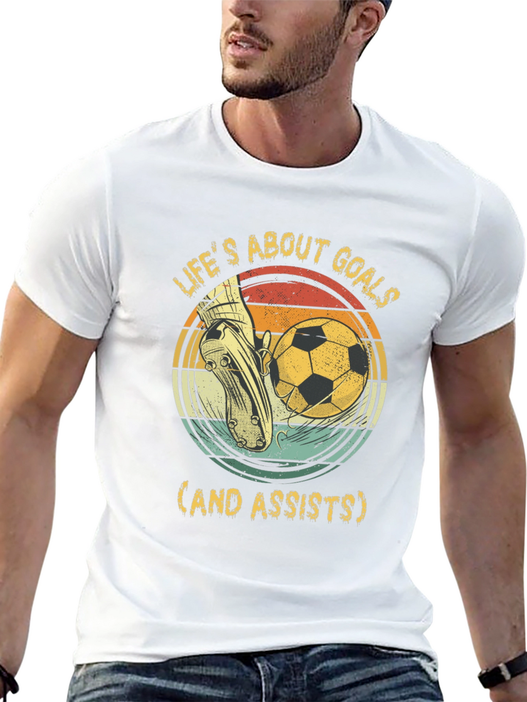 Lifes About Goals Soccer T-Shirt