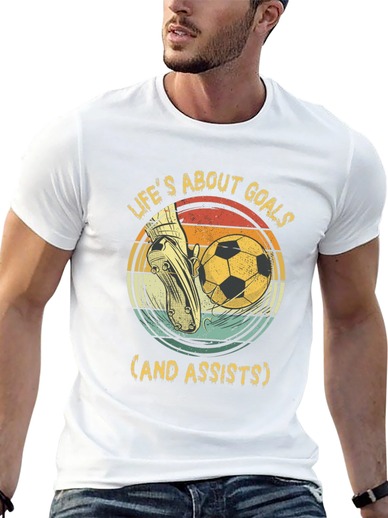 Lifes About Goals Soccer T-Shirt