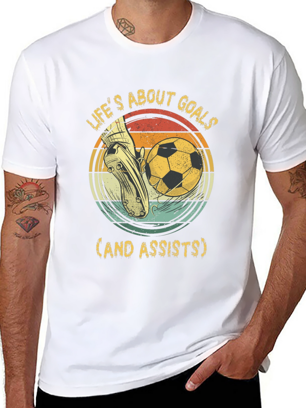 Lifes About Goals Soccer T-Shirt