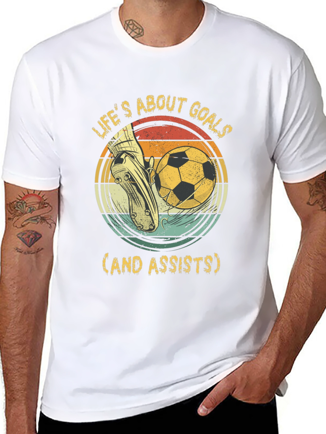 Lifes About Goals Soccer T-Shirt