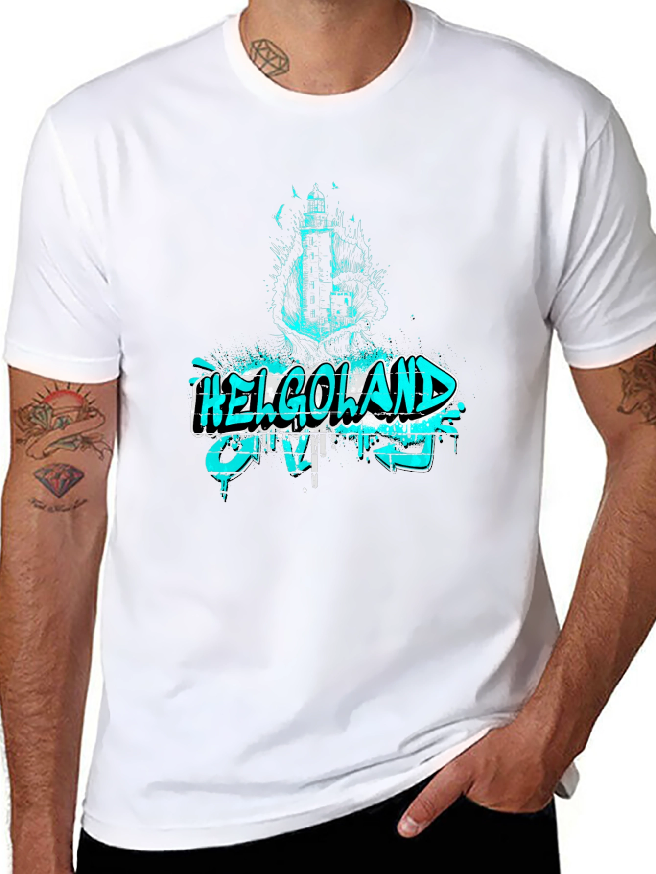Helgoland Lighthouse Graphic T-Shirt