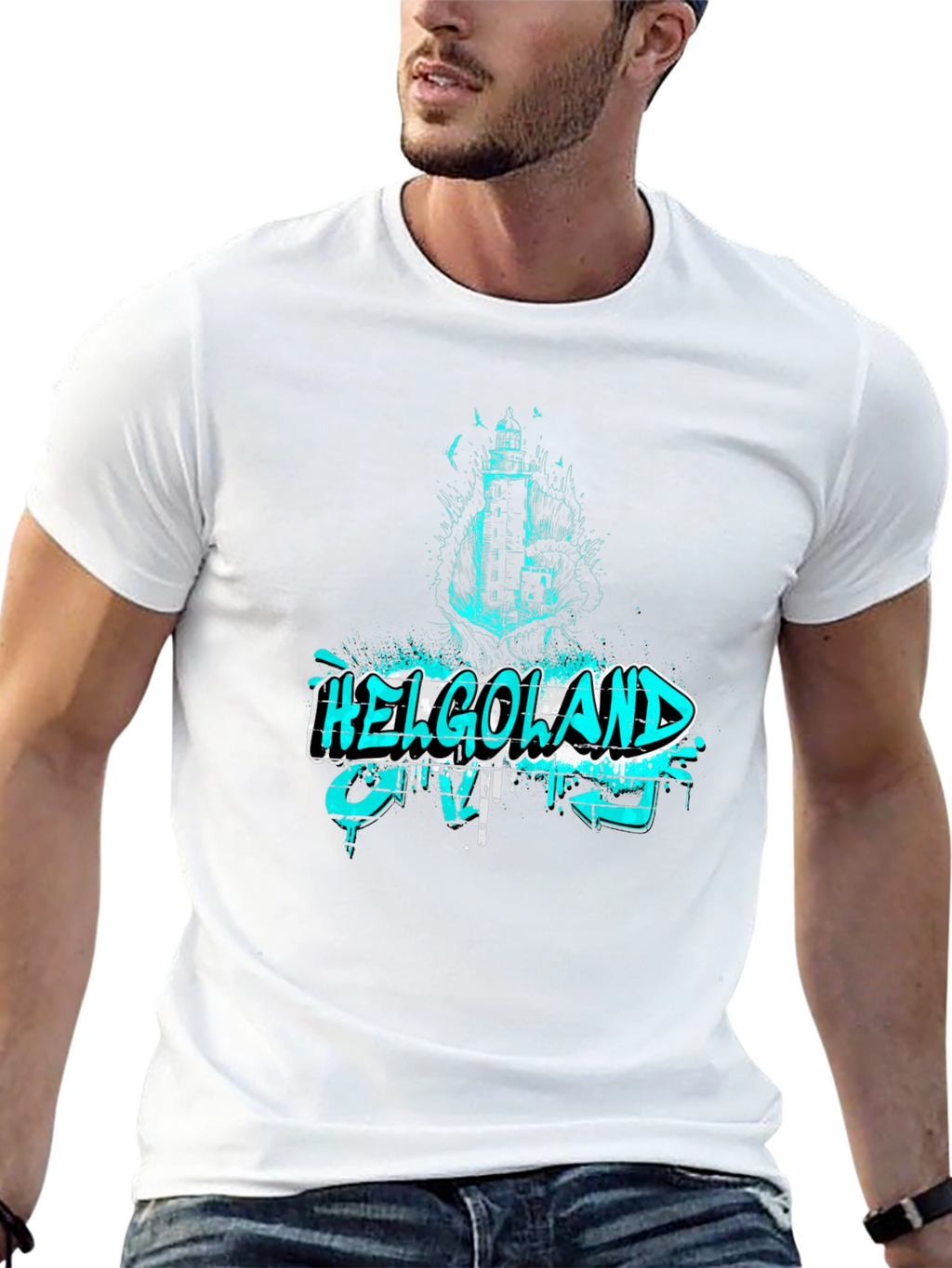 Helgoland Lighthouse Graphic T-Shirt