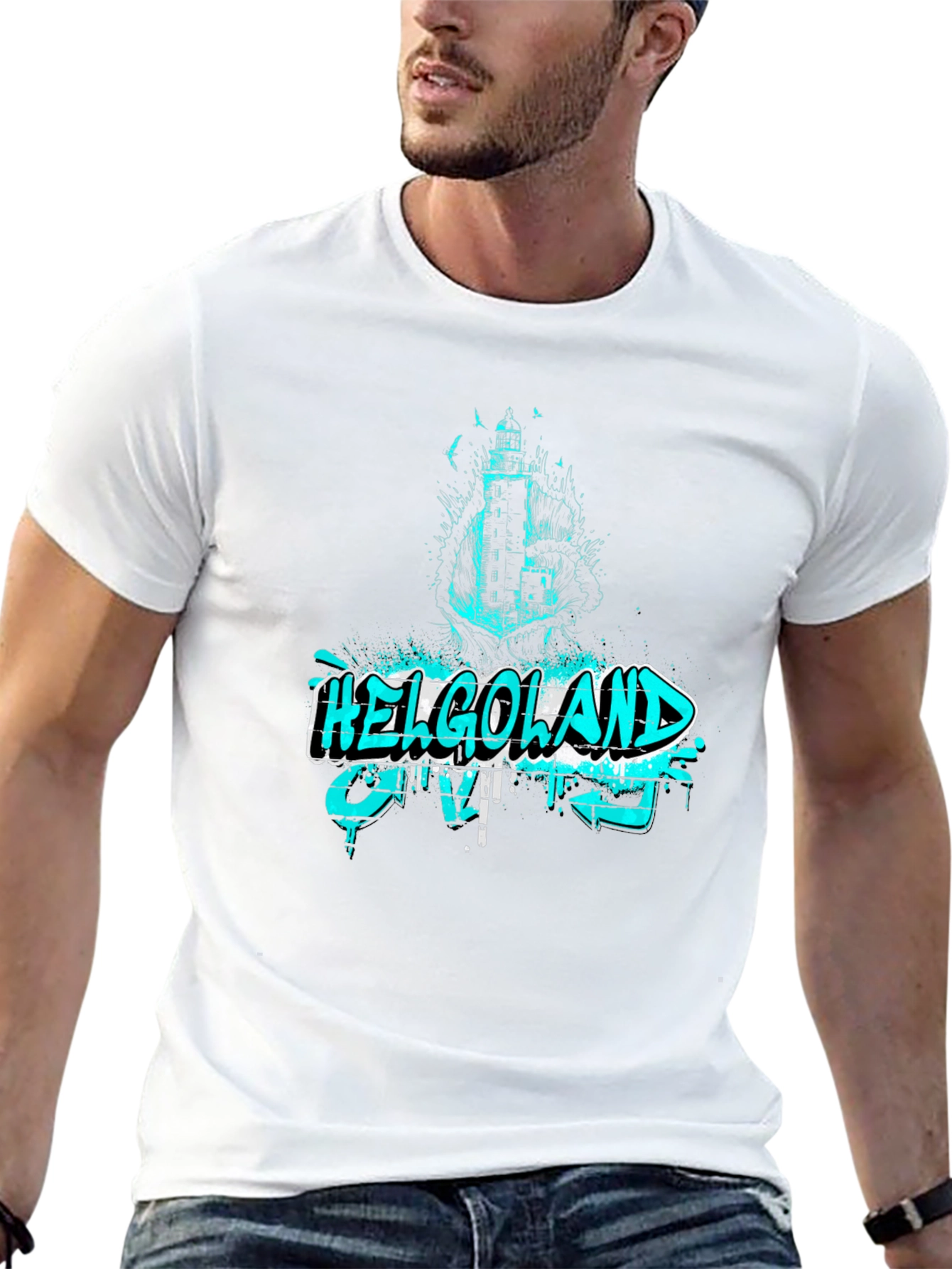 Helgoland Lighthouse Graphic T-Shirt