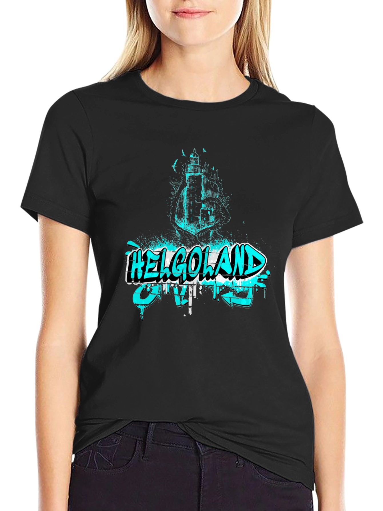 Helgoland Lighthouse Graphic T-Shirt