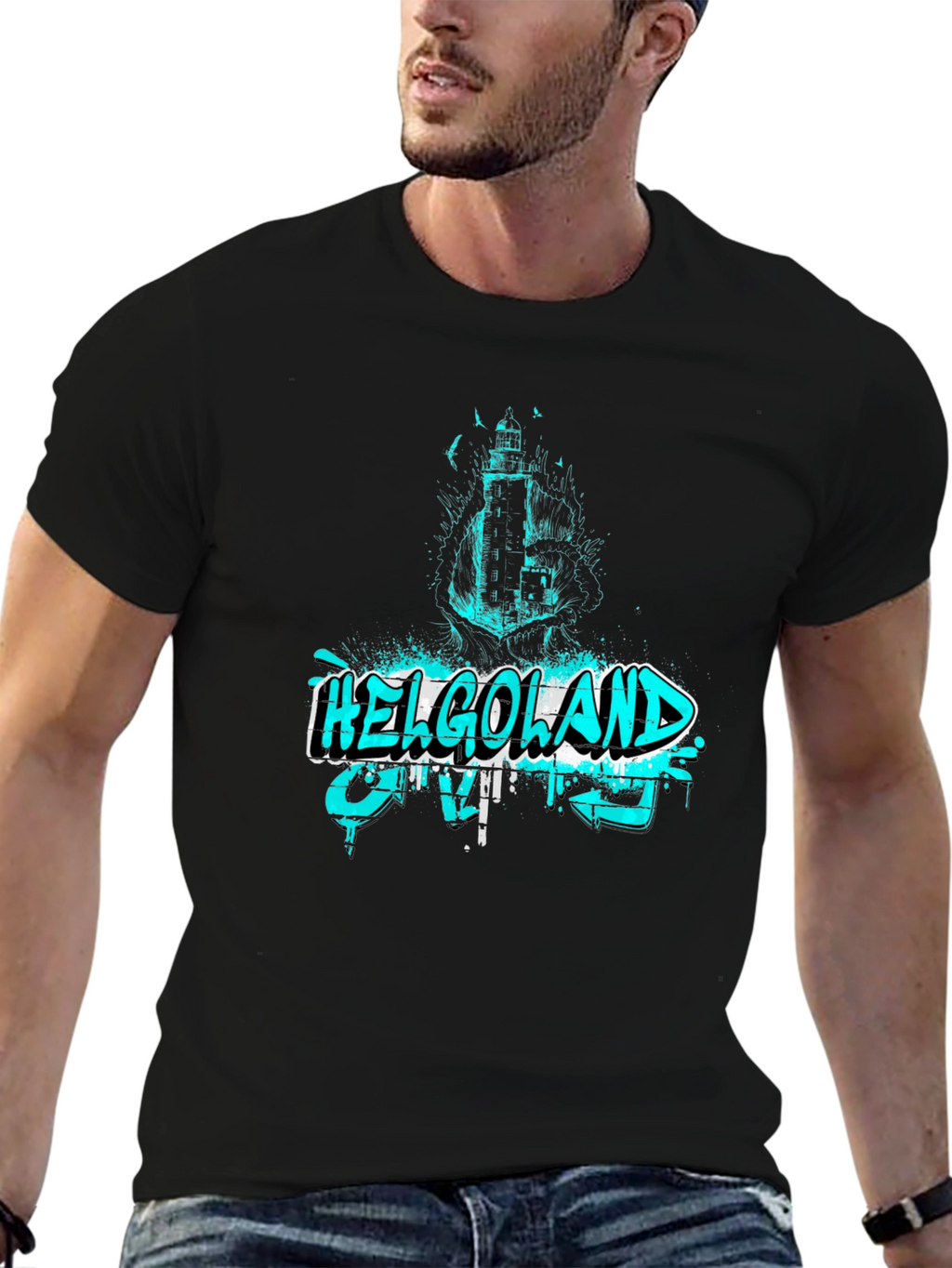 Helgoland Lighthouse Graphic T-Shirt