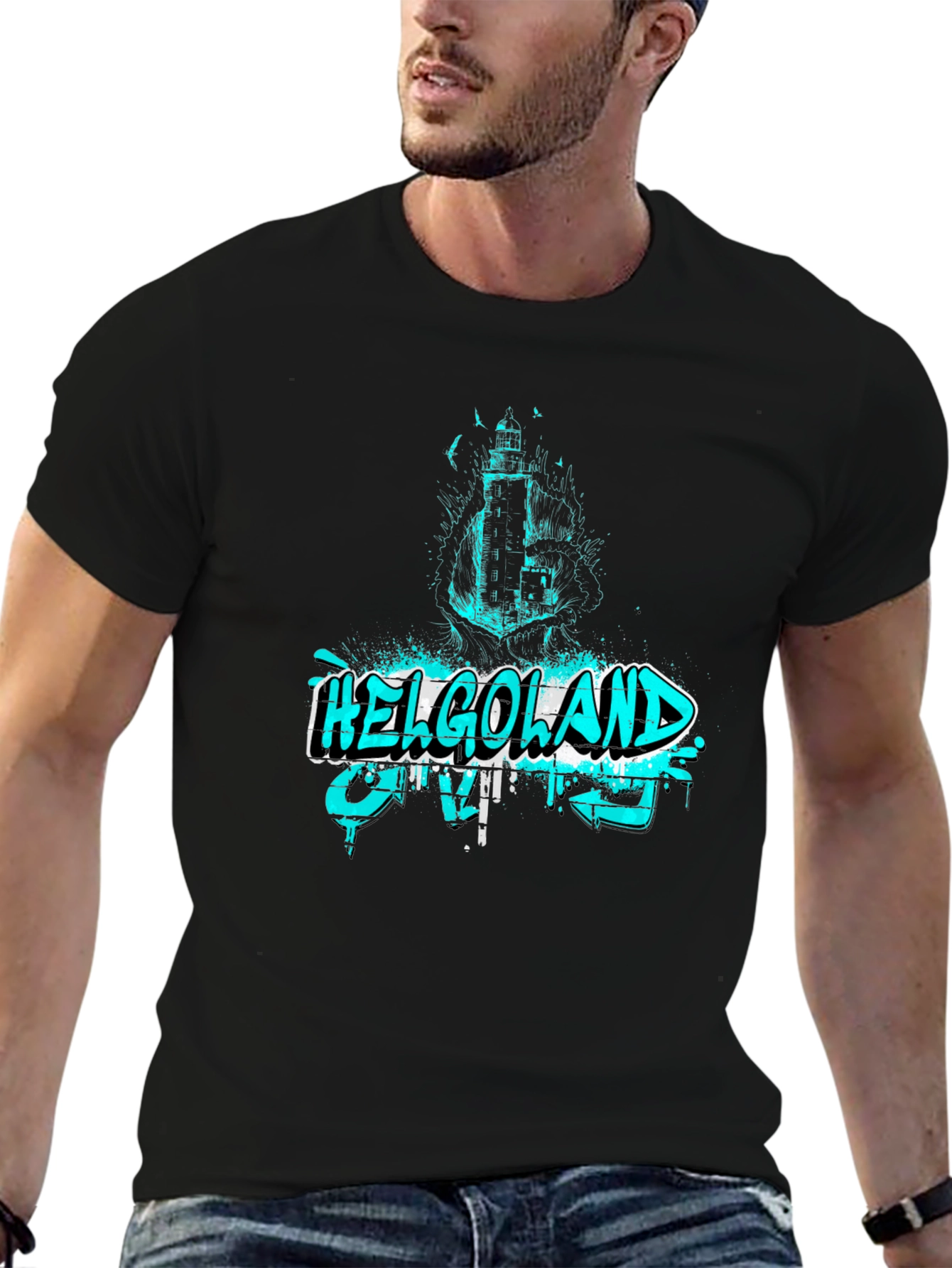 Helgoland Lighthouse Graphic T-Shirt