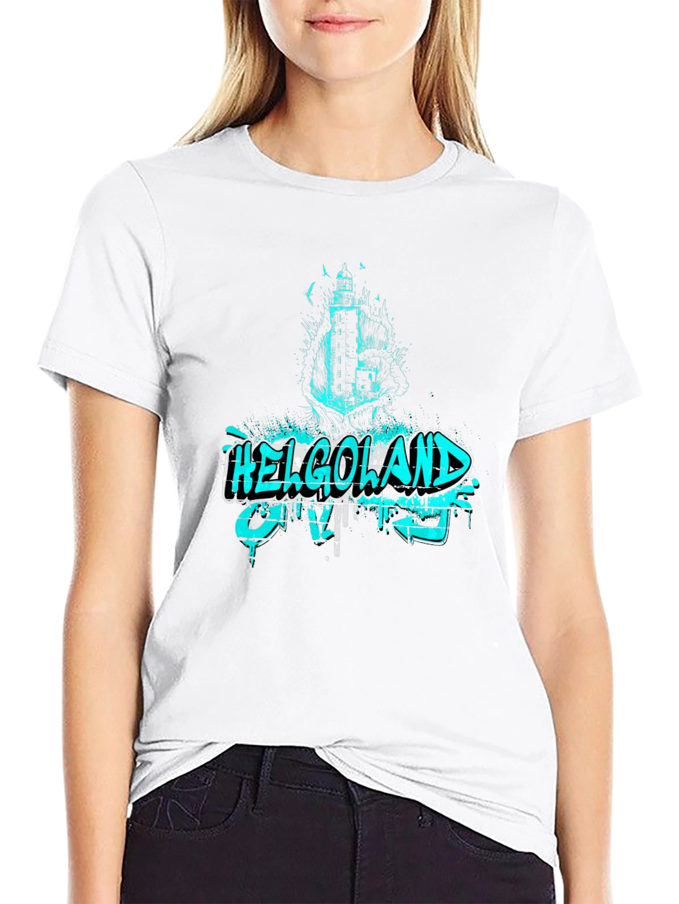 Helgoland Lighthouse Graphic T-Shirt