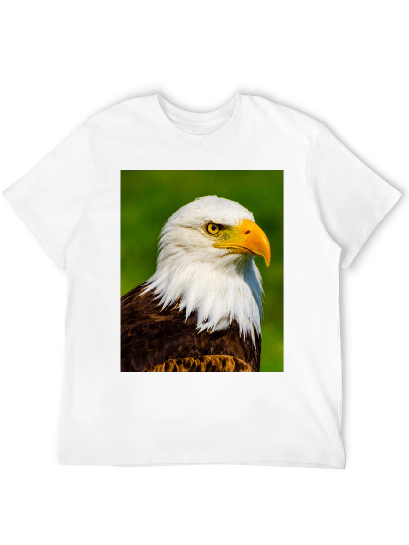 Bald Eagle Graphic Print Tee - Patriotic Style