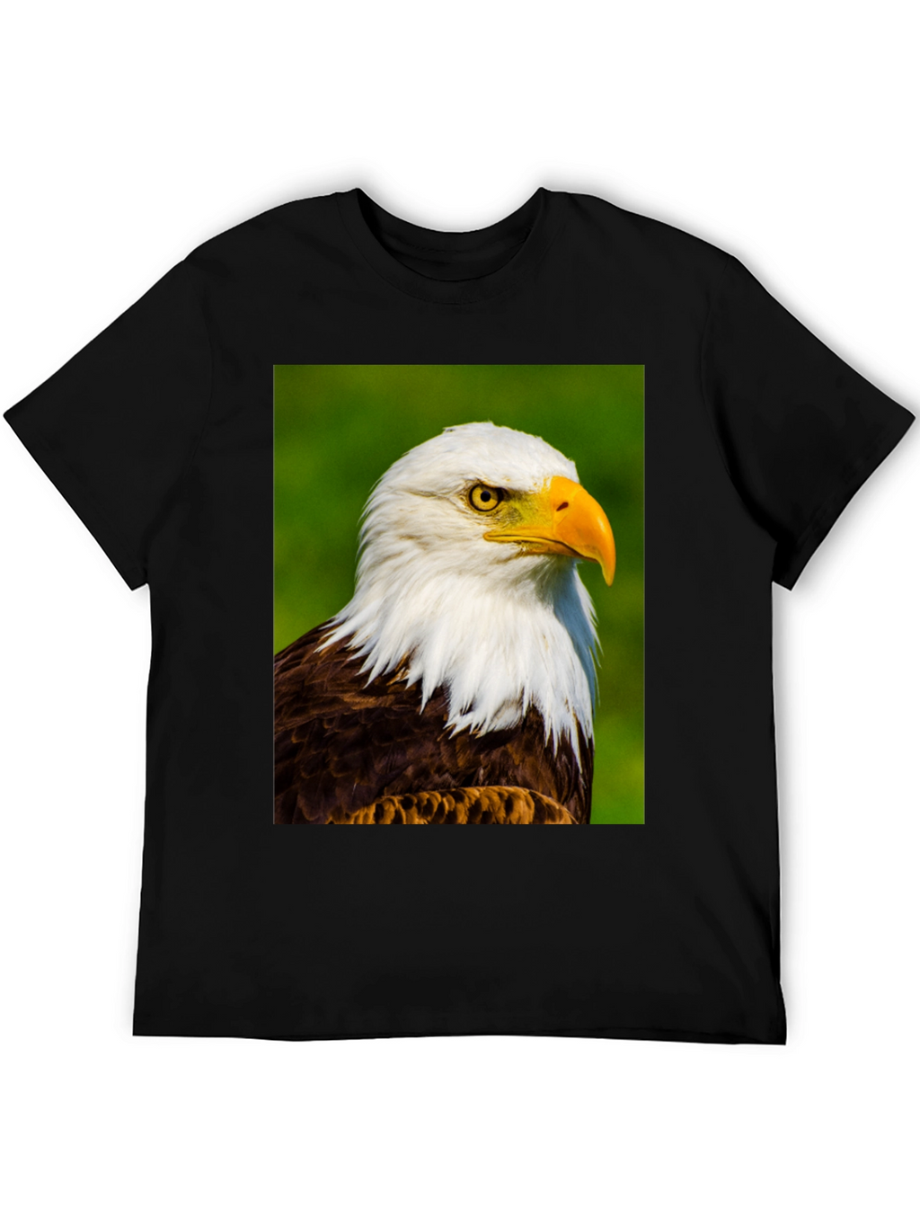 Bald Eagle Graphic Print Tee - Patriotic Style